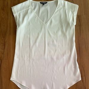 White Satin-like Top